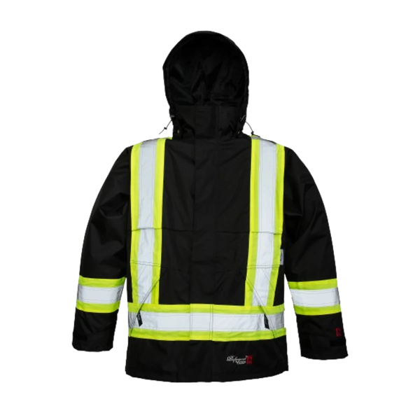 Viking 3907FRJ Professional Journeyman FR Hi-Viz Safety Jacket with Ho