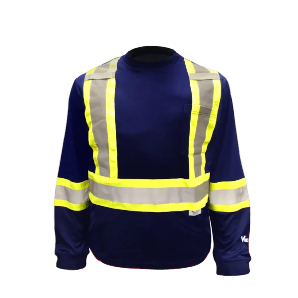 Viking 6015 Hi-Viz Long Sleeve T-Shirt with 50+ UPF Sun Protection