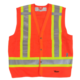 Viking 6160 Tall Safety Vest, Solid 150D Polyester