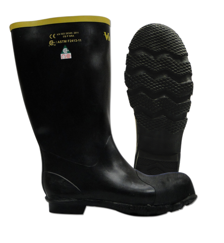 Viking VW3-1 Handyman 14" Steel Toe & Plate Rubber Boot