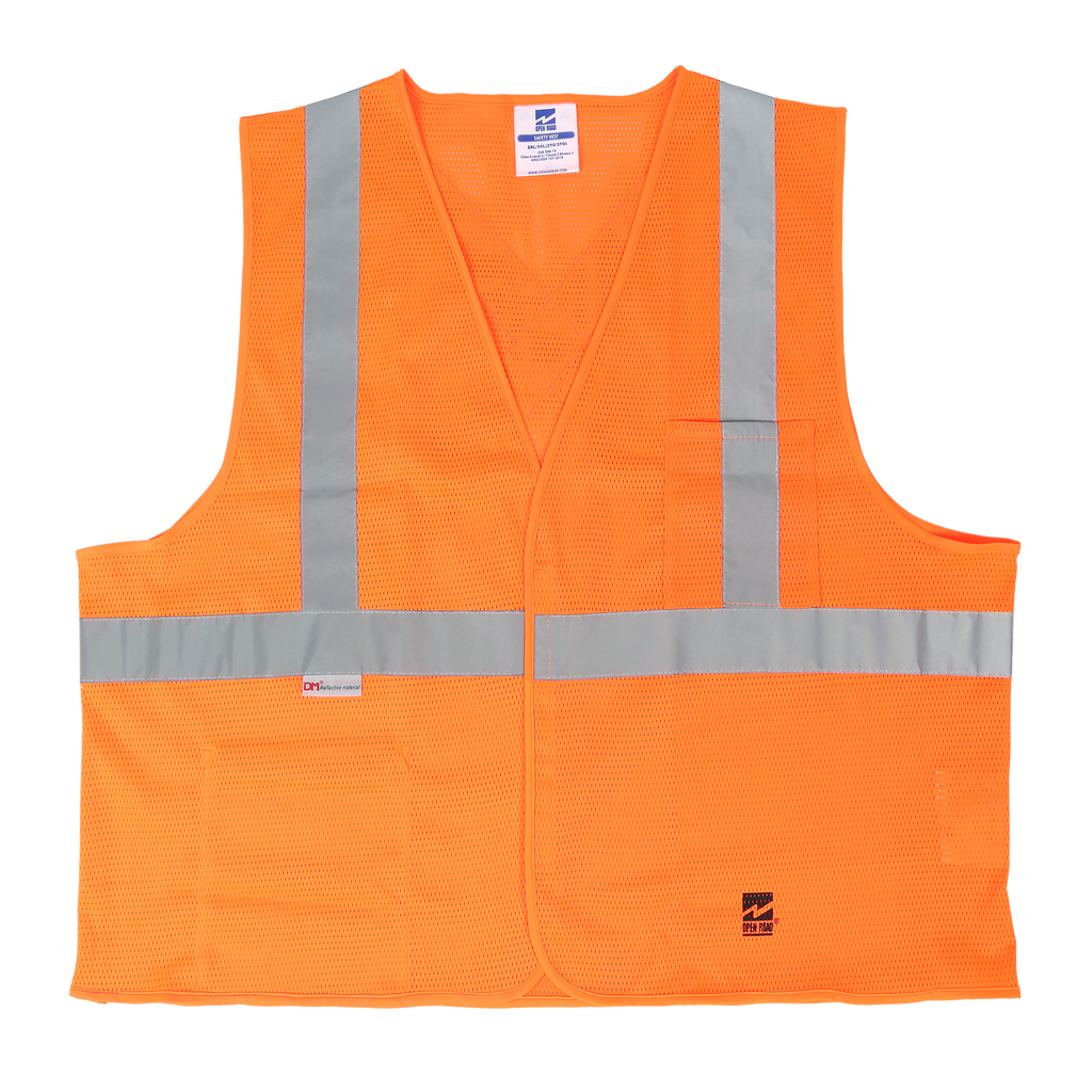 Viking U6105 Open Road Mesh 2" Silver Stripe Safety Vest
