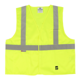 Viking U6106 Open Road SOLID Safety Vest with 2" Silver Stripe