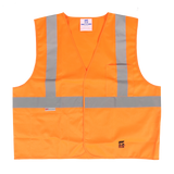 Viking U6106 Open Road SOLID Safety Vest with 2" Silver Stripe